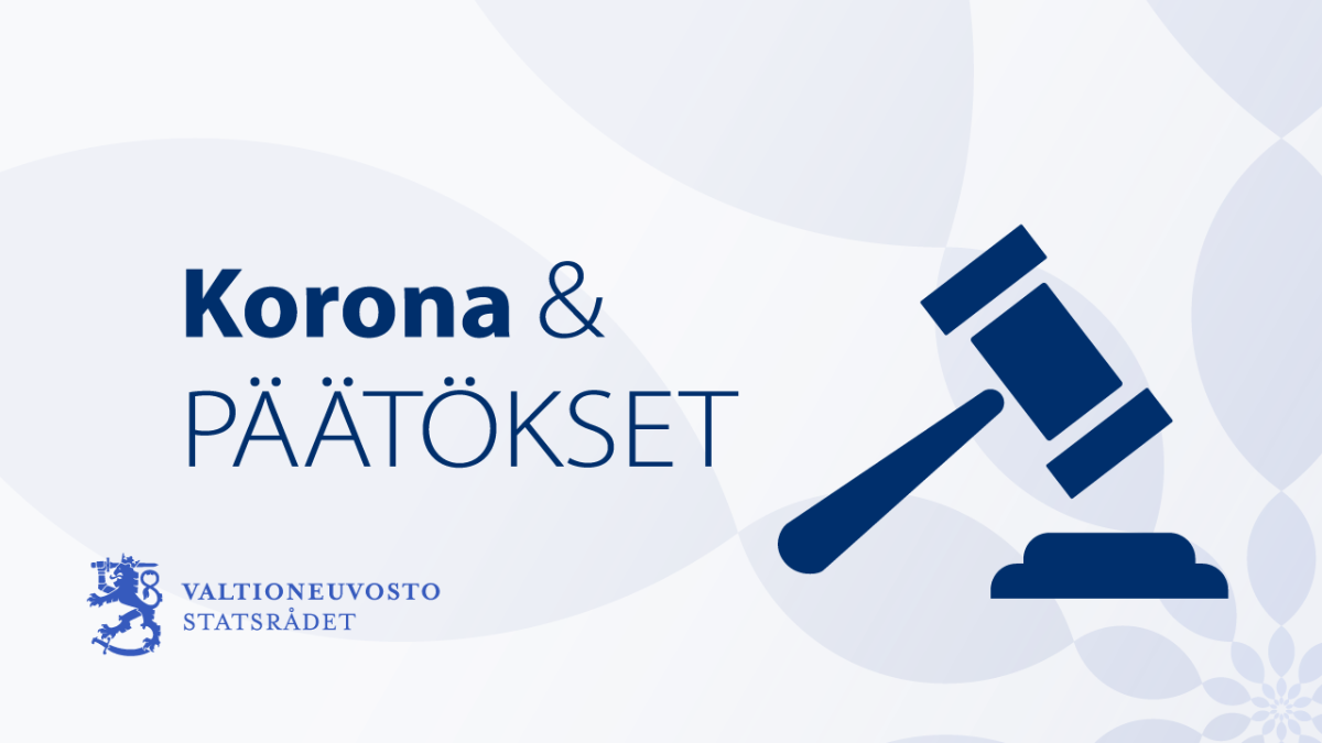 Kuvituskuva jossa teksti korona & päätökset.